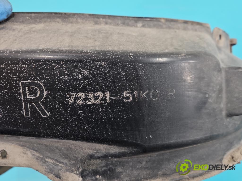 Suzuki Splash 1.2 16V 86 hp manual 63 kW 1242 cm3 5- blatník: přední pravé 72321-51K0R