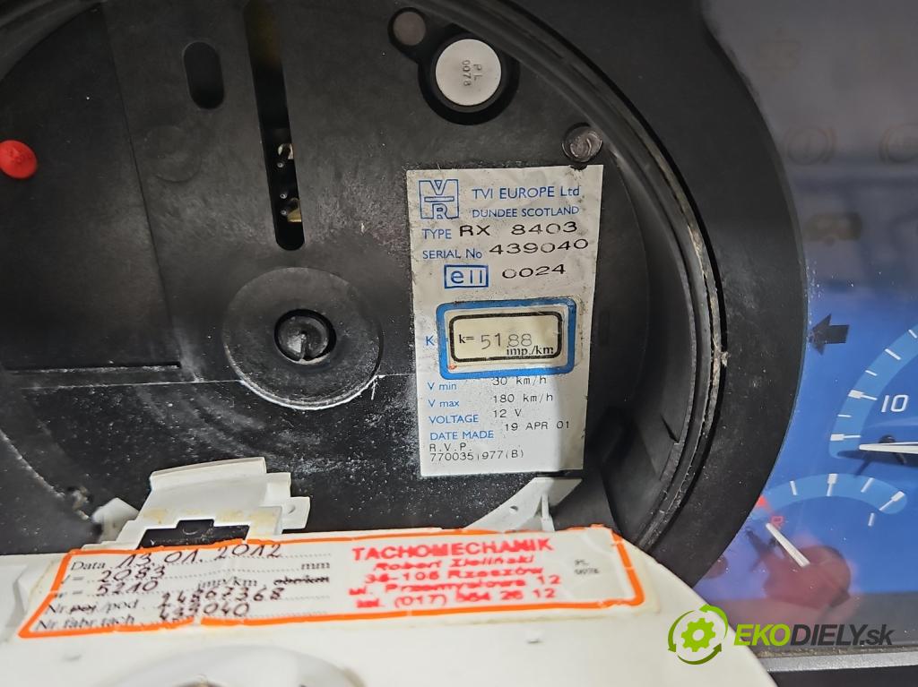 Renault Master II 1998-2010 2.2 dci 90 HP manual 66 kW 2188 cm3 5- prístrojovka/ budíky  (Prístrojová doska)