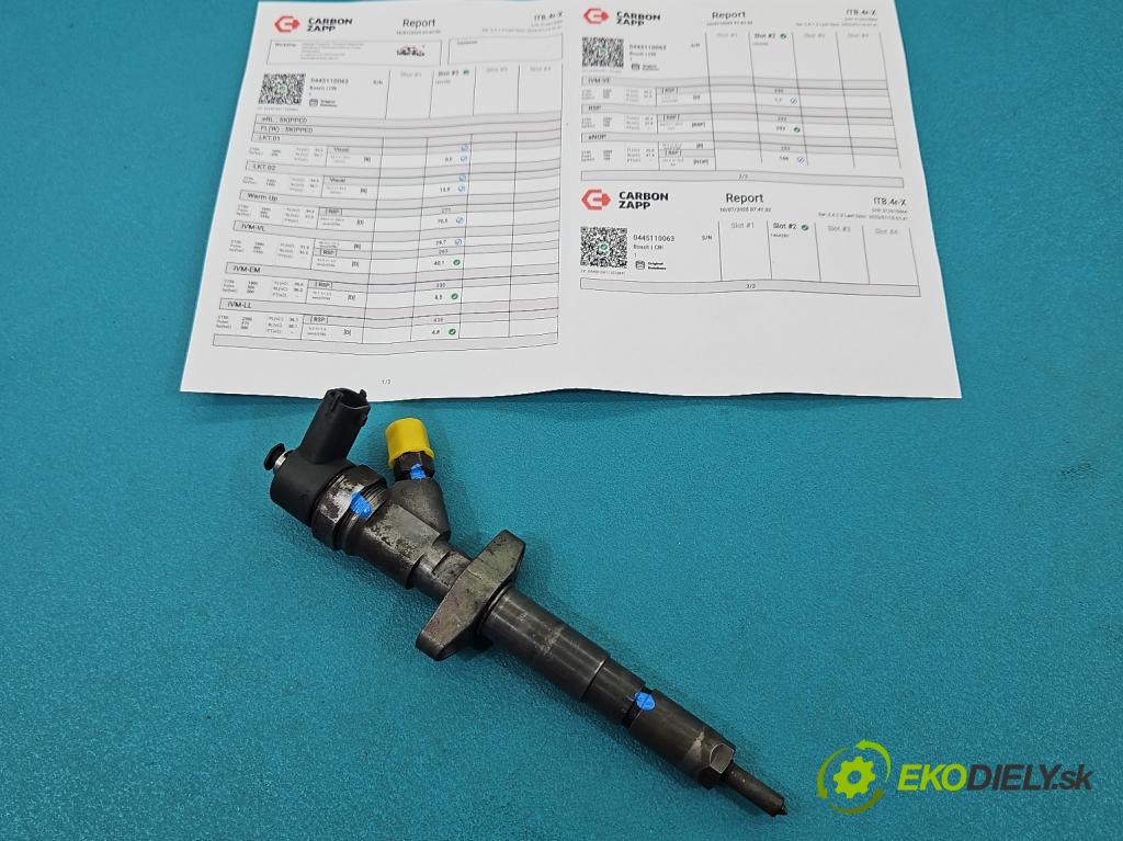 Renault Master II 1998-2010 2.2 dci 90 HP manual 66 kW 2188 cm3 5- vstrek 0445110063 (Vstrekovač paliva)