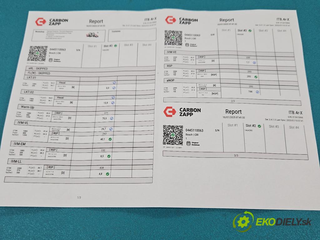 Renault Master II 1998-2010 2.2 dci 90 HP manual 66 kW 2188 cm3 5- vstrek 0445110063 (Vstrekovač paliva)