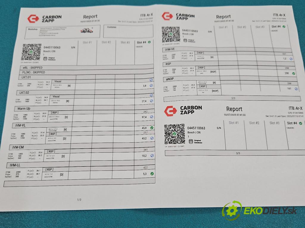 Renault Master II 1998-2010 2.2 dci 90 HP manual 66 kW 2188 cm3 5- vstrek 0445110063 (Vstrekovač paliva)
