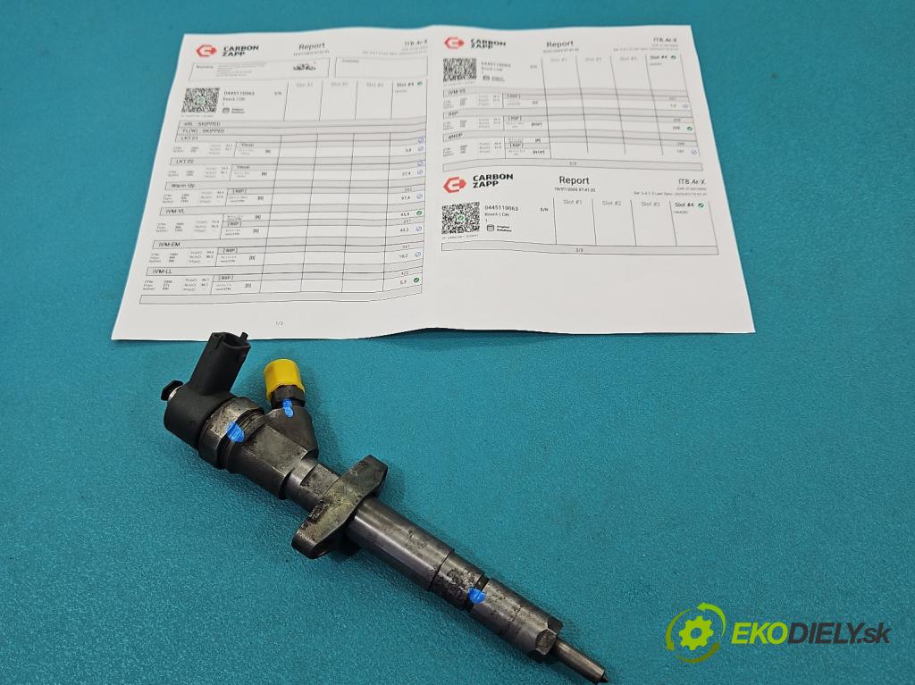 Renault Master II 1998-2010 2.2 dci 90 HP manual 66 kW 2188 cm3 5- vstrek 0445110063 (Vstrekovač paliva)