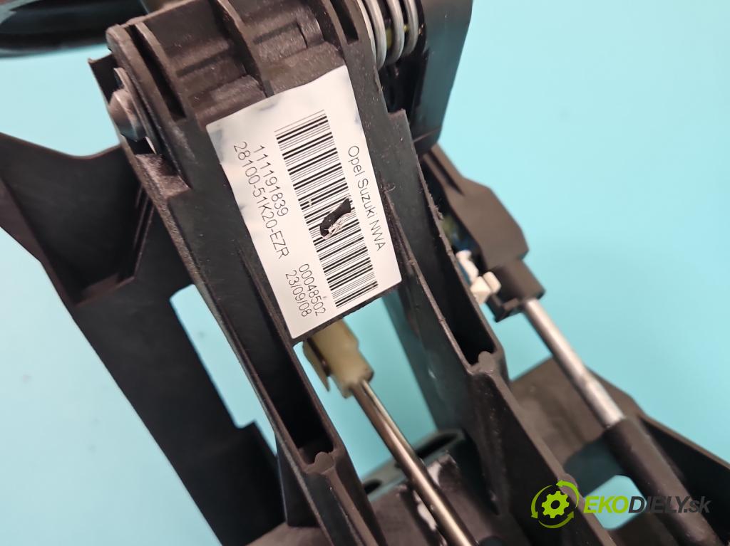 Suzuki Splash 1.2 16V 86 HP manual 63 kW 1242 cm3 5- Páka: Změny: stupeň,rýchlosť 111191839 (Rýchlostná páka (kulisa))