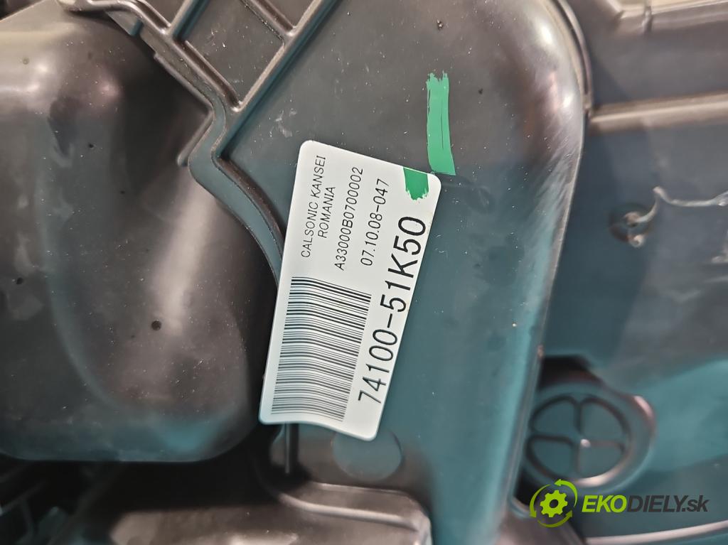 Suzuki Splash 1.2 16V 86 hp manual 63 kW 1242 cm3 5- radiátor 74100-51K50 (Radiátory topení)