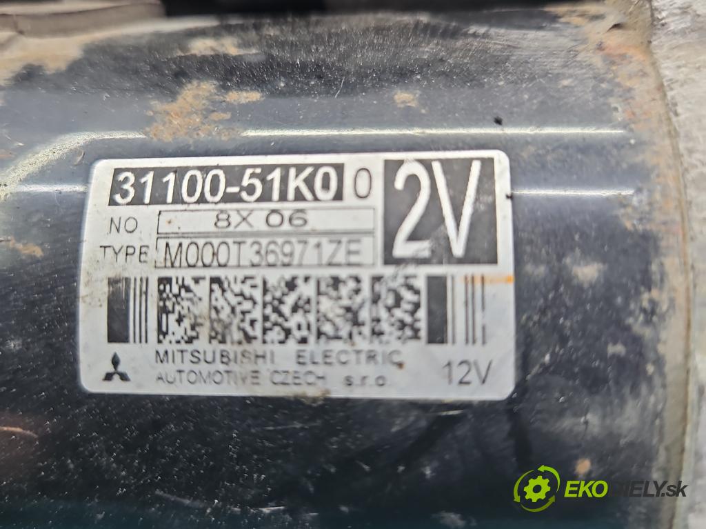 Suzuki Splash 1.2 16V 86 HP manual 63 kW 1242 cm3 5- štartér M000T36971ZE (Štartér)