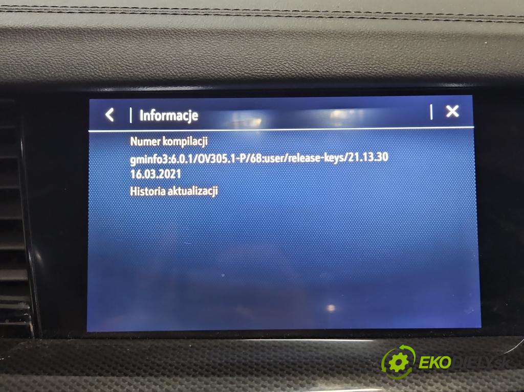 Opel Insignia B 2017-2022 2.0 cdti 174 HP automatic 128 kW 1995 cm3 5- Radio originál 39219212