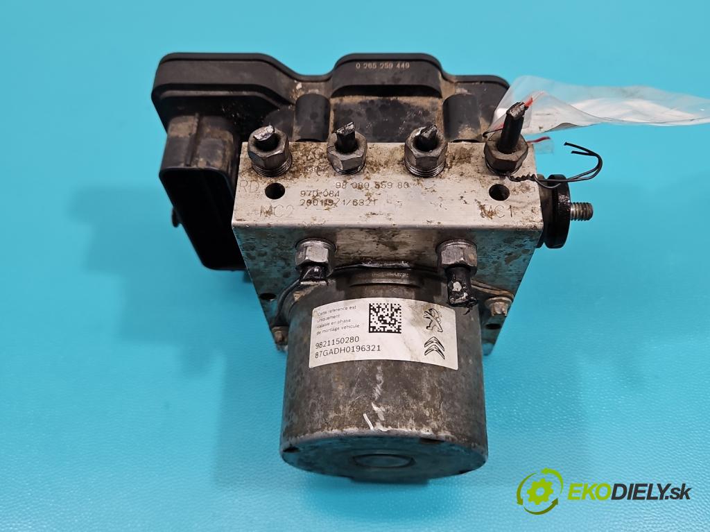 Peugeot Expert III 2016- 2.0 hdi 122 HP manual 90 kW 1997 cm3 5- čerpadlo abs 9808055980 (Pumpa ABS)