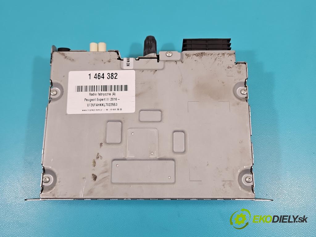 Peugeot Expert III 2016- 2.0 hdi 122 HP manual 90 kW 1997 cm3 5- Radio originál 9835408680