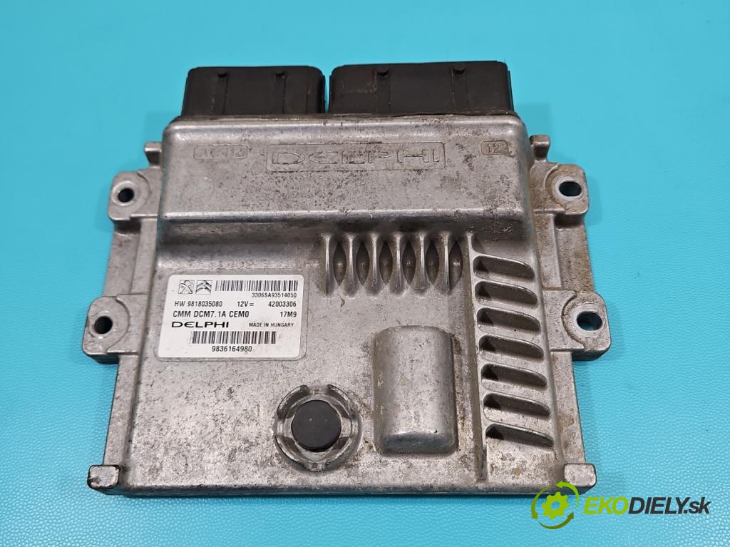 Peugeot Expert III 2016- 2.0 hdi 122 HP manual 90 kW 1997 cm3 5- riadiaca jednotka motora 9836164980