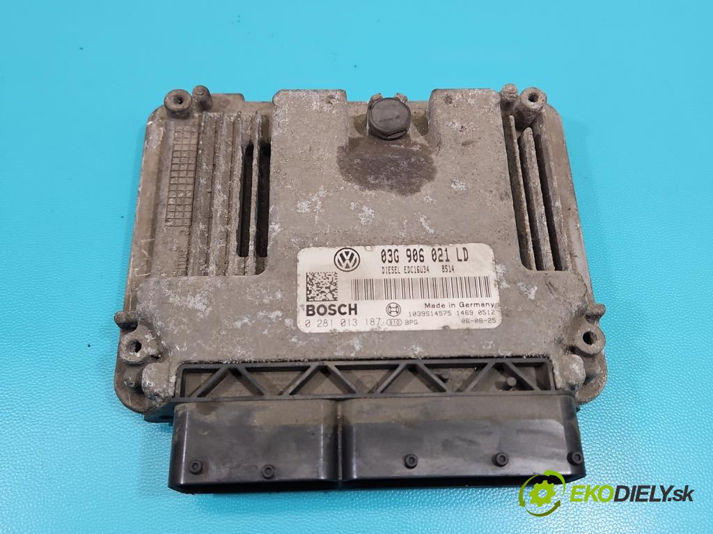 Skoda Octavia II 2004-2013 2.0 tdi 140 HP manual 103 kW 1968 cm3 5- riadiaca jednotka motora 03G906021LD