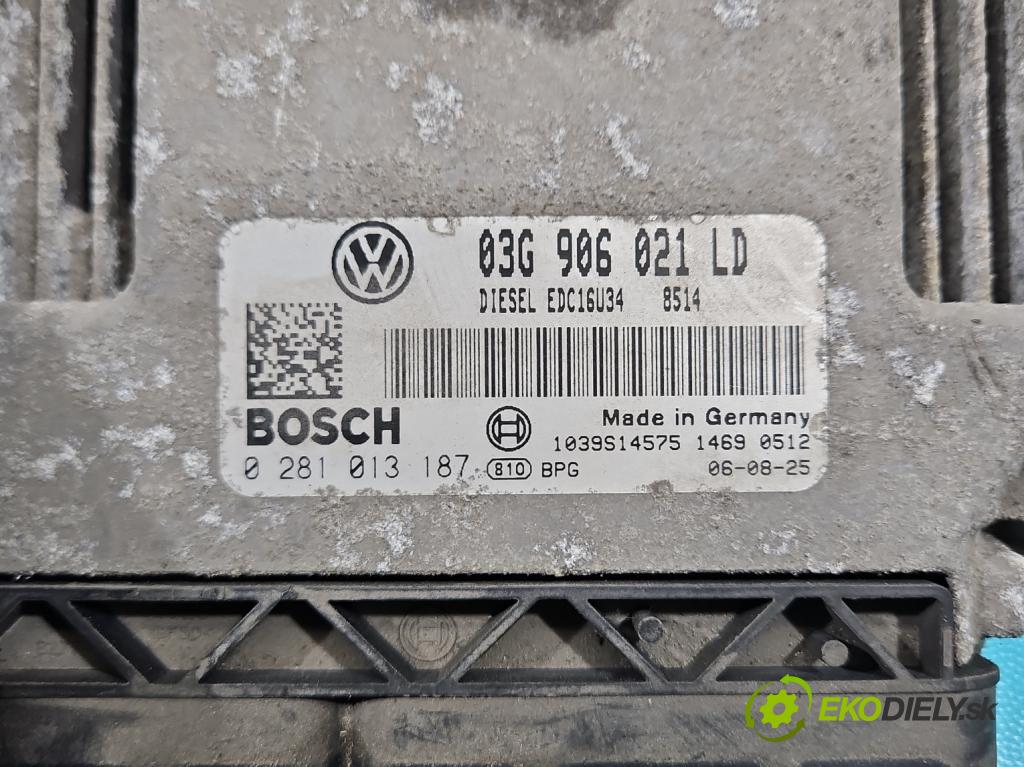 Skoda Octavia II 2004-2013 2.0 tdi 140 HP manual 103 kW 1968 cm3 5- riadiaca jednotka motora 03G906021LD