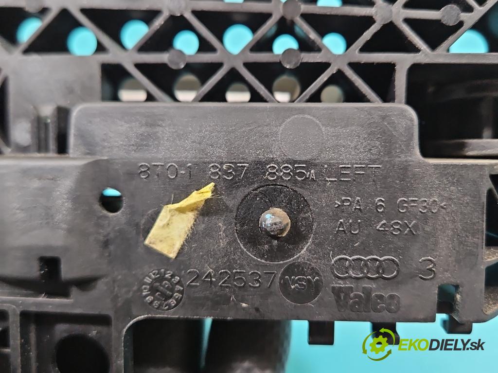 Audi A5 8T 2007-2016 2.0 TFSI 211KM manual 155 kW 1984 cm3 5- rukoväť predné ľavé mimo: 8T0837885A (Kľučka dverí vonkajšia predná ľavá)