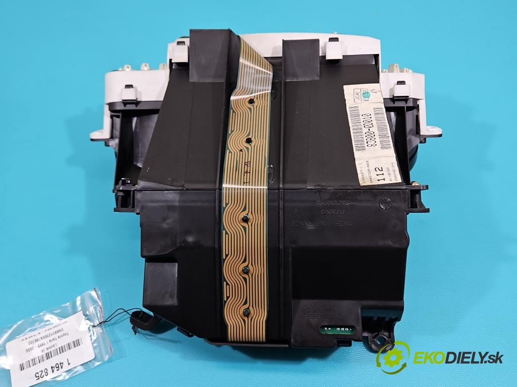 Toyota Yaris I 1999-2005 1.0 vvti 68 HP manual 50 kW 998 cm3 5- prístrojovka/ budíky 83800-0D010 (Prístrojová doska)