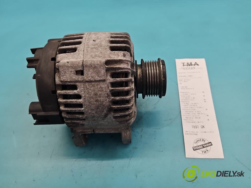 Skoda Octavia II 2004-2013 2.0 tdi 140 HP manual 103 kW 1968 cm3 5- Alternator 06F903023C (Alternátor)