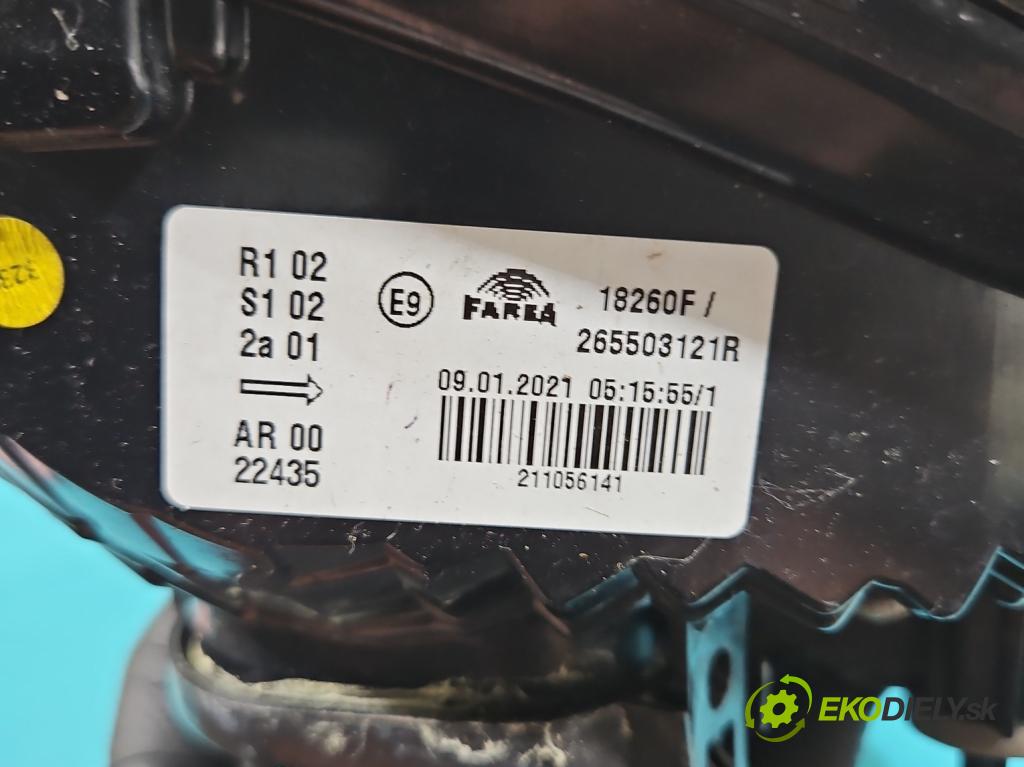 Renault Twingo III 2014-2024 0.0 82 HP automatic 60 kW  5- svetlo / reflektor zadné pravé 265503121R (Kľučka dverí ostatné)