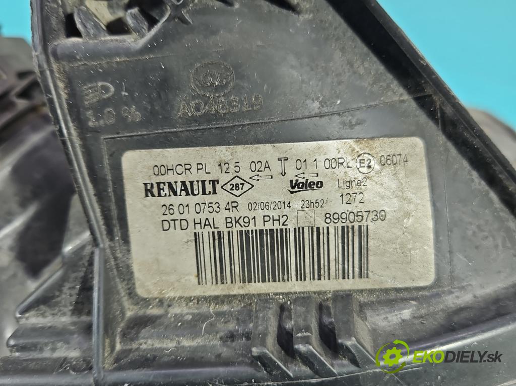 Renault Laguna III 2007-2015 2.0 dci 131 hp manual 96 kW 1995 cm3 5- světlo pravý 260107534R (Pravé)