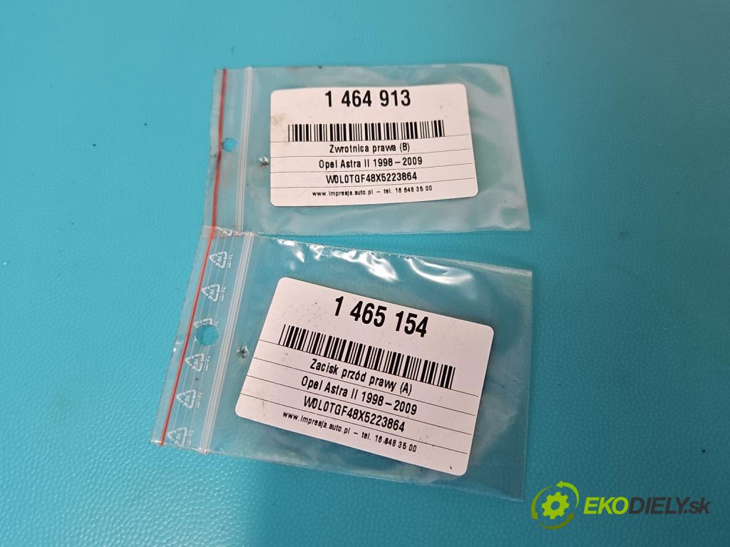 Opel Astra II 1998-2009 1.4 16V 90 hp manual 66 kW 1389 cm3 5- náboj pravé  (Náboje)