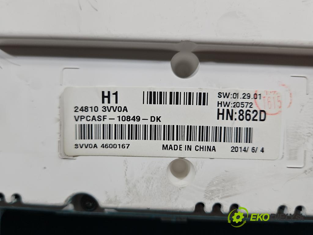 Nissan Note II 2012-2016 1.2 16V 80 HP manual 59 kW 1198 cm3 5- prístrojovka/ budíky 248103VV0A (Prístrojová doska)