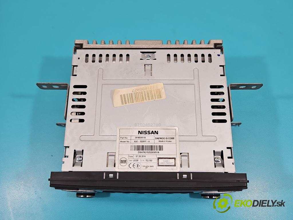 Nissan Note II 2012-2016 1.2 16V 80 HP manual 59 kW 1198 cm3 5- Radio originál 281853VV1A