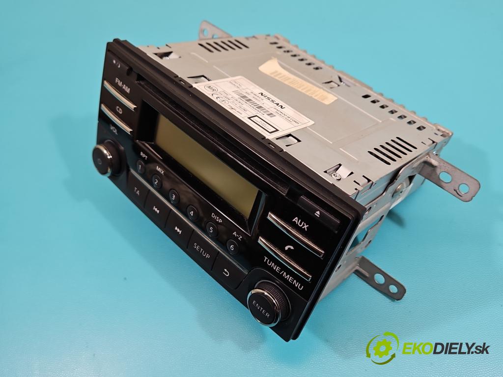 Nissan Note II 2012-2016 1.2 16V 80 HP manual 59 kW 1198 cm3 5- Radio originál 281853VV1A