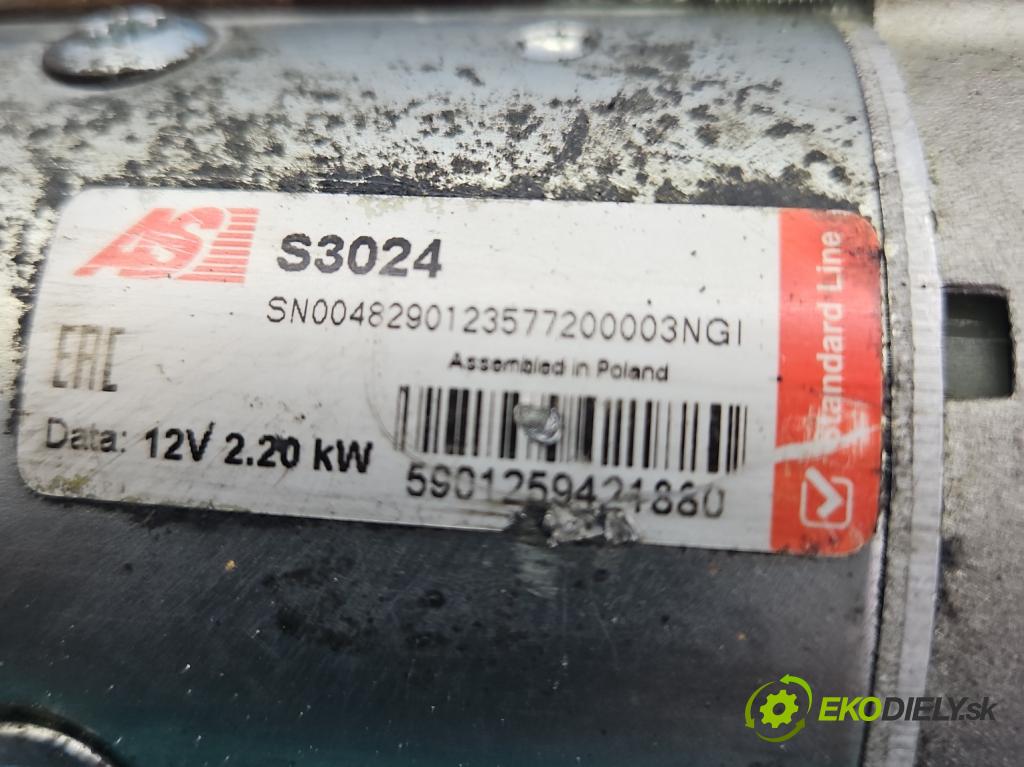 Renault Master II 1998-2010 2.2 dci 90 HP manual 66 kW 2188 cm3 5- štartér (Štartér)