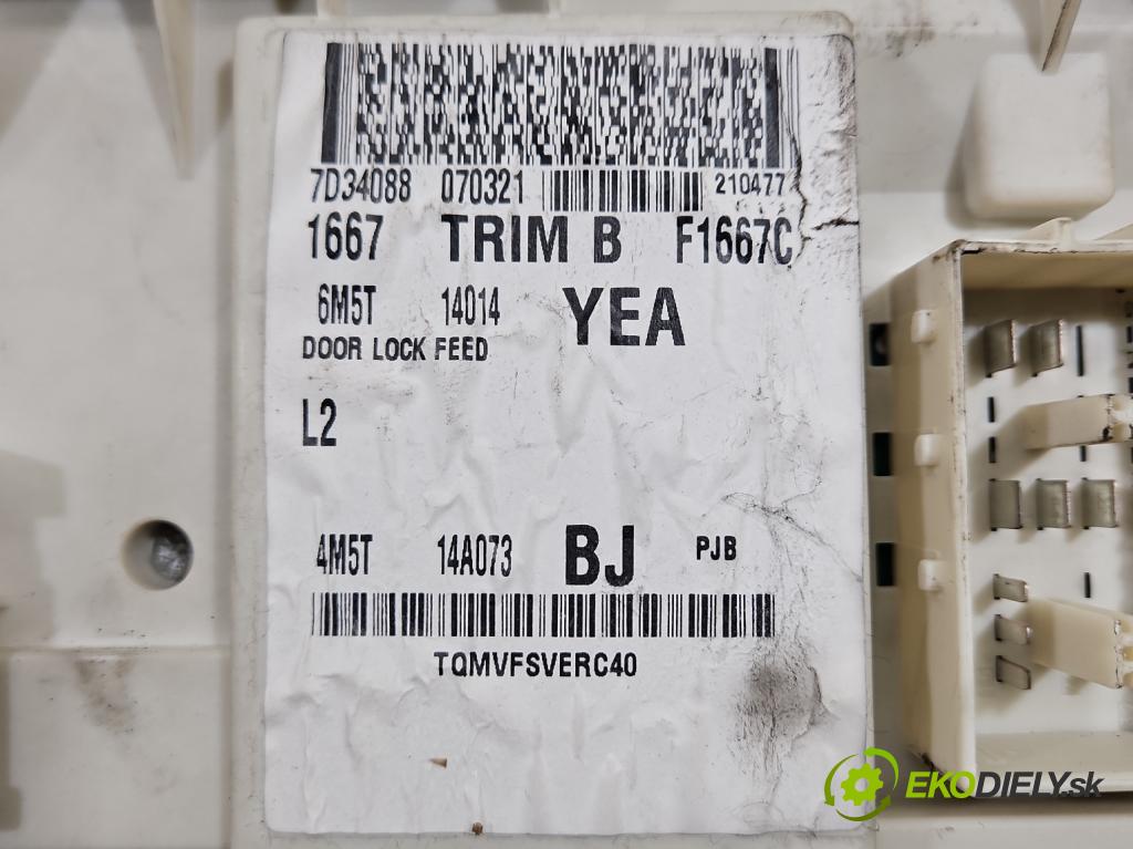 Ford Focus Mk2 2004-2011 1.6 tdci 109 HP manual 80 kW 1560 cm3 5- skrinka poistka 4M5T-14A073-BJ (Poistková skrinka)