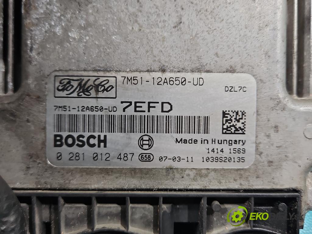 Ford Focus Mk2 2004-2011 1.6 tdci 109 HP manual 80 kW 1560 cm3 5- riadiaca jednotka motora 0281012487