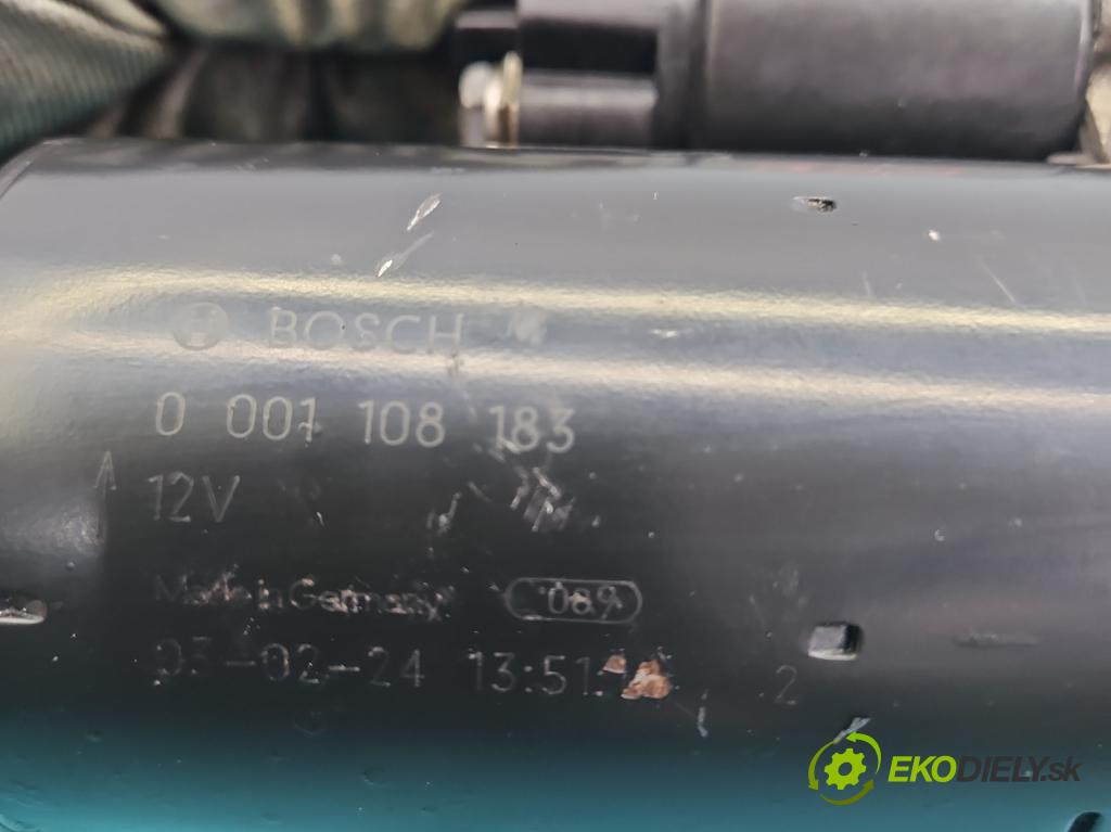 Peugeot 206 1.9d 69KM manual 51 kW 1868 cm3 5- štartér 0001108183 (Štartér)