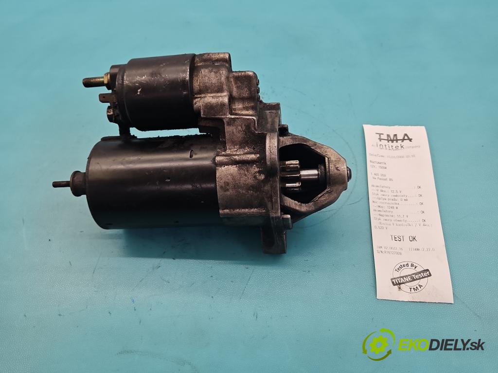 Vw Passat B5 1995-2005 1.8 20V 125 HP manual 92 kW 1781 cm3 4- štartér 0001107068 (Štartér)