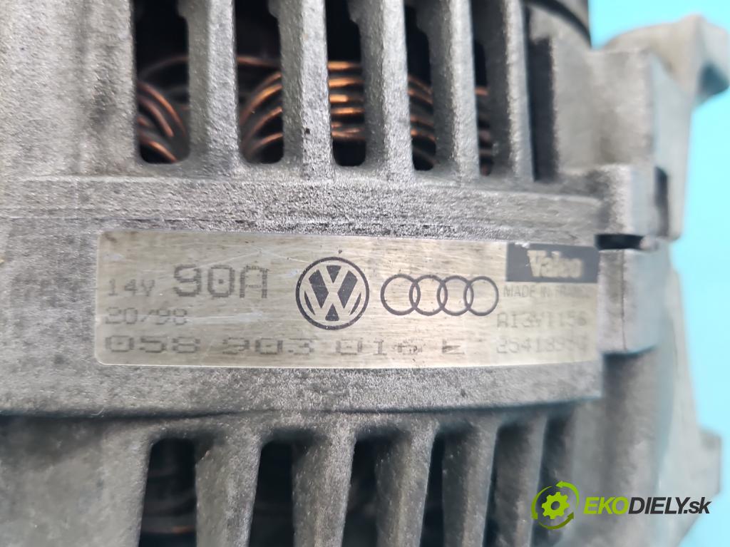 Vw Passat B5 1995-2005 1.8 20V 125 HP manual 92 kW 1781 cm3 4- Alternator 058903016E (Alternátor)