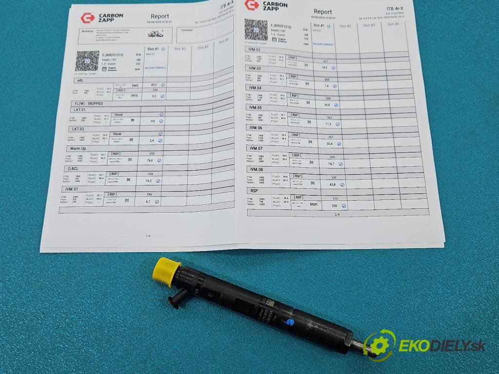 Dacia Logan I 2005-2014 1.5 dci 68 HP manual 50 kW 1461 cm3 5- vstrek EJBR05101D (Vstrekovač paliva)
