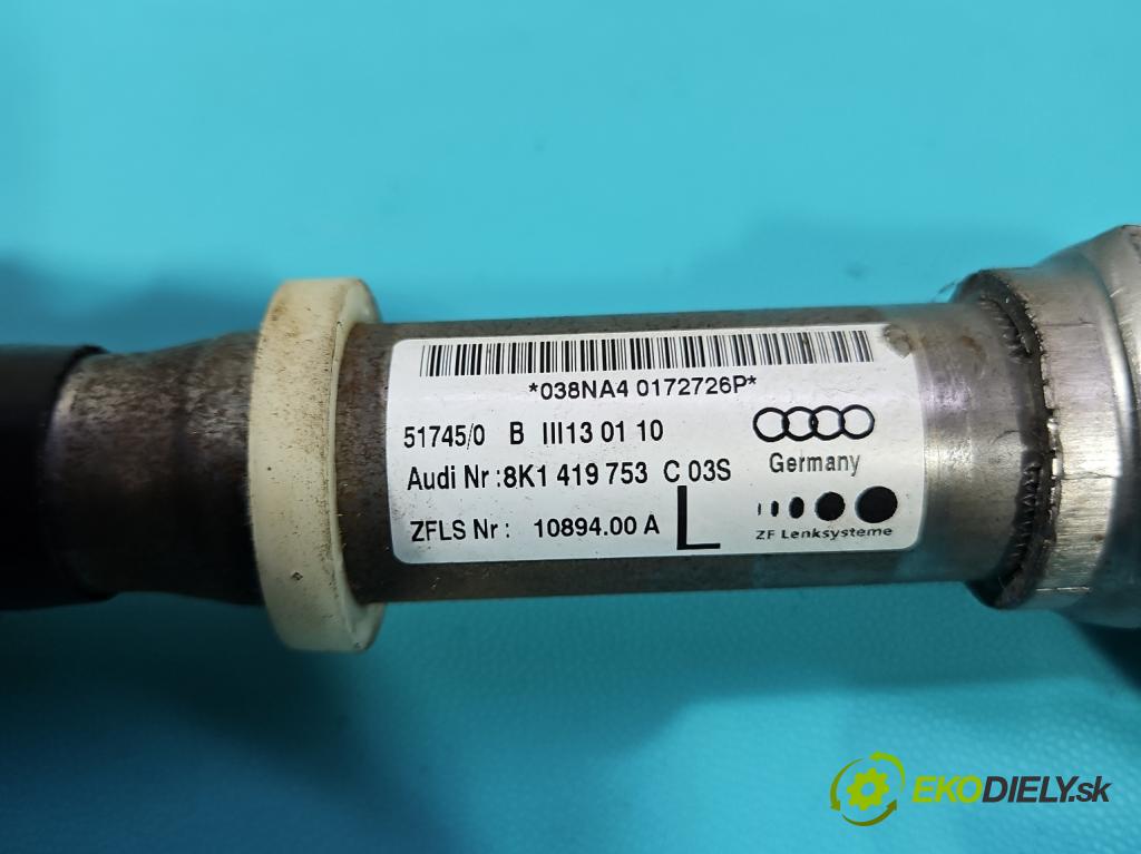 Audi A5 8T 2007-2016 2.0 TFSI 211KM manual 155 kW 1984 cm3 5- Stĺpik volant 8K1419753C (Tyč riadenia (volantu))