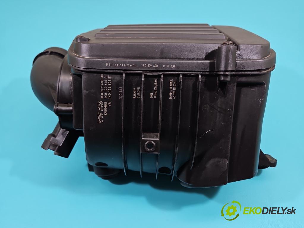 Seat Leon II 2005-2012 1.6 SR 102 hp manual 75 kW 1595 cm3 5- obal filtra vzduchu 1K0129607AQ (Kryty filtrů)