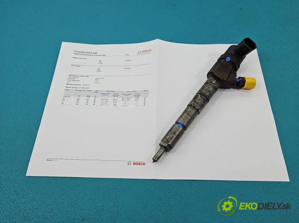 Fiat Croma II 2005-2010 1.9 jtd 150 hp manual 110 kW 1910 cm3 5- vstřikovač 0445110243 (Vstřikovače)