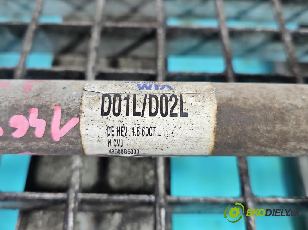 Kia Niro I 2016-2022 1.6 GDI 105 HP automatic 77.2 kW 1580 cm3 5- poloos predné ľavé 49500G5000