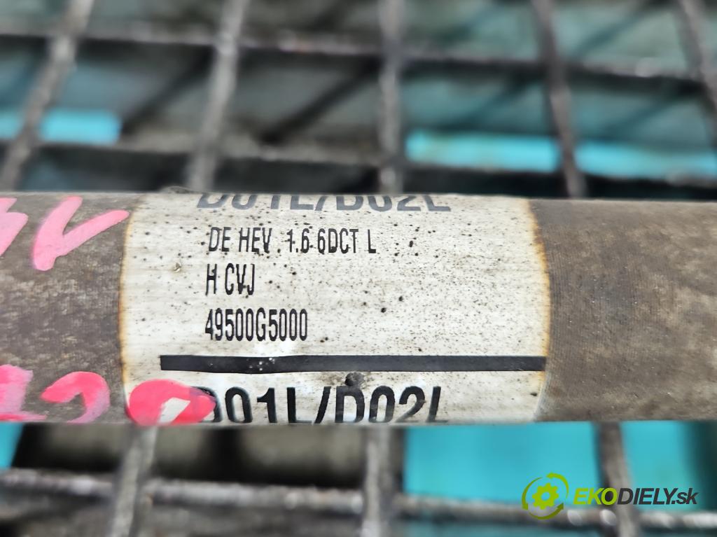 Kia Niro I 2016-2022 1.6 GDI 105 HP automatic 77.2 kW 1580 cm3 5- poloos predné ľavé 49500G5000