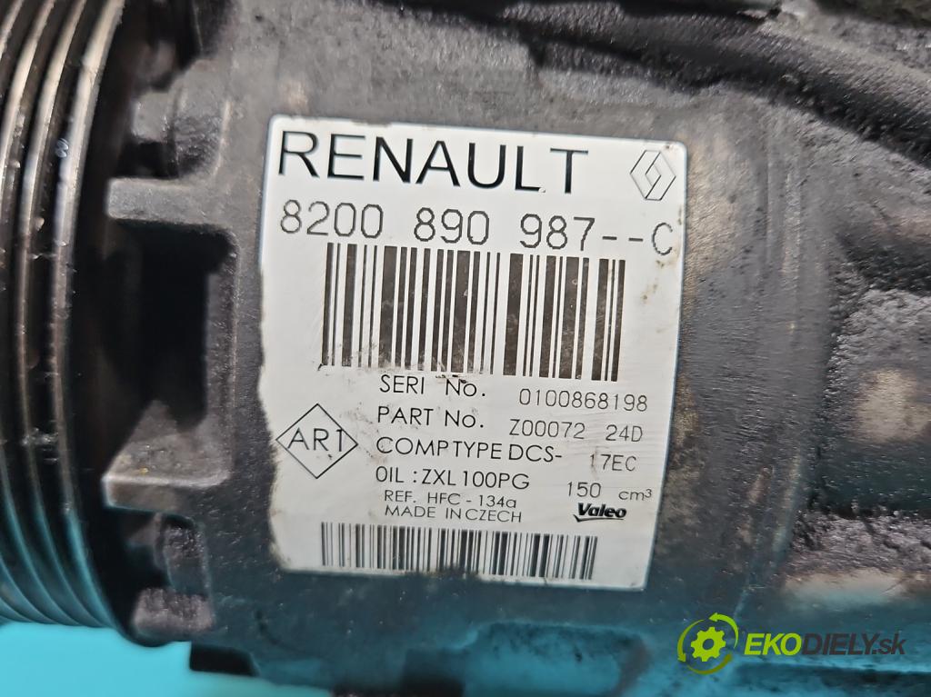 Renault Laguna III 2007-2015 2.0 dci 131 HP manual 96 kW 1995 cm3 5- Kompresor: klimatizácie 8200890987C (Kompresor klimatizácie)