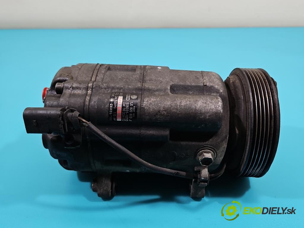 Audi A3 8L 1996-2003 1.6 SR 102 HP manual 75 kW 1595 cm3 3- Kompresor: klimatizácie 1J0820803J (Kompresor klimatizácie)