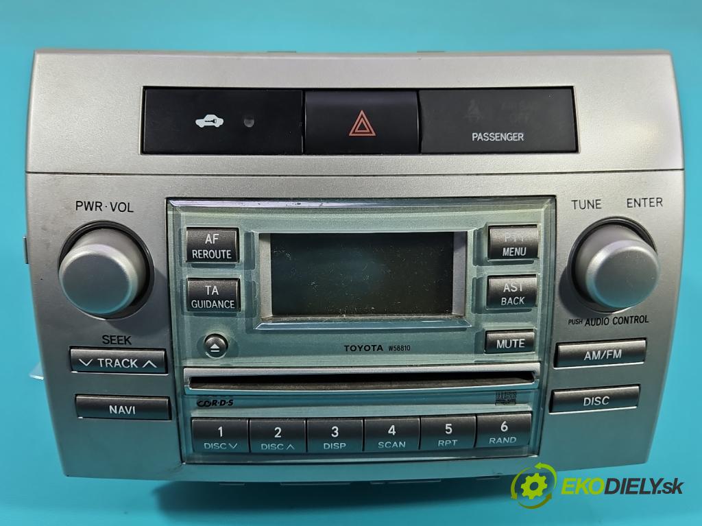 Toyota Corolla Verso II 2004-2009 1.6 vvti 110 HP manual 81 kW 1598 cm3 5- Radio originál 86120-0F010