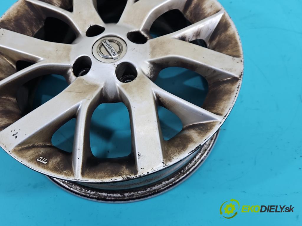 Nissan Note II 2012-2016 1.2 16V 80 hp manual 59 kW 1198 cm3 5- Felga hliník: 15" komplet