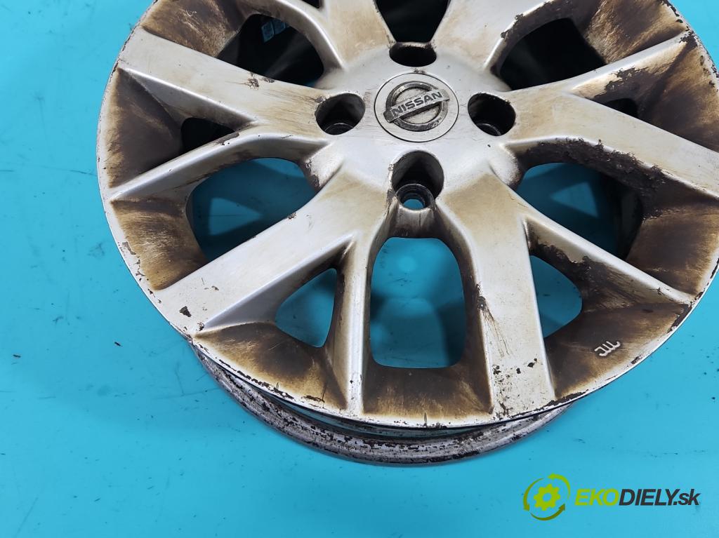 Nissan Note II 2012-2016 1.2 16V 80 hp manual 59 kW 1198 cm3 5- Felga hliník: 15" komplet
