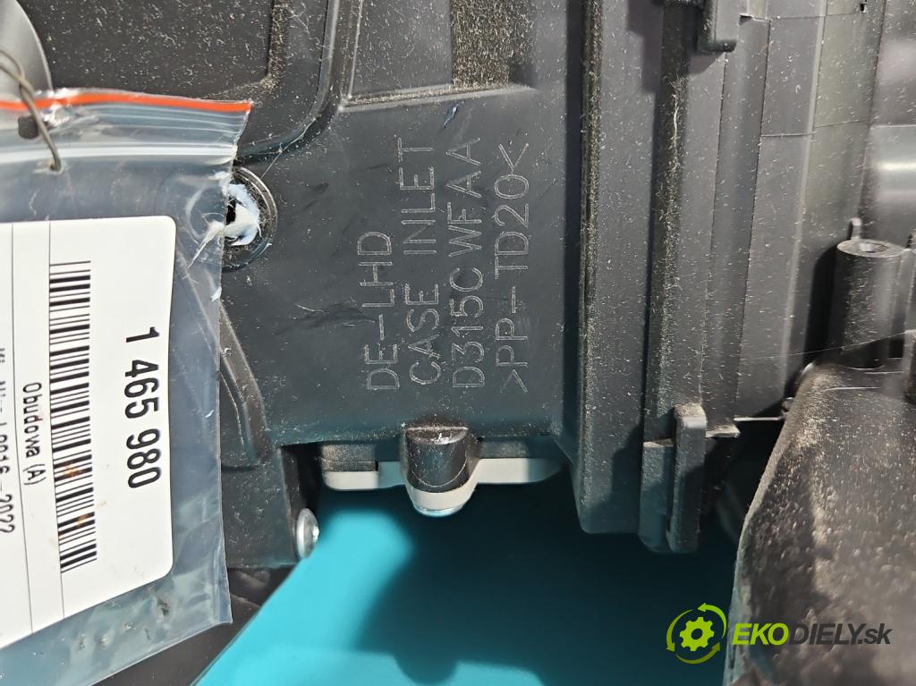 Kia Niro I 2016-2022 1.6 GDI 105 hp automatic 77,2 kW 1580 cm3 5- radiátor D315CWFAA (Radiátory topení)