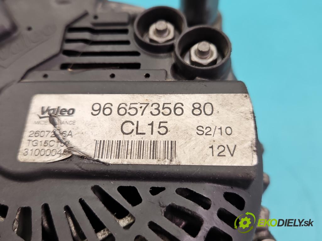 Peugeot 4007 2007-2012 2.2 hdi 156 HP automatic 115 kW 2179 cm3 5- Alternator 9665735680 (Alternátor)