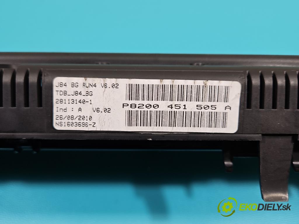 Renault Scenic II 2003-2009 1.9 dci 120 HP manual 88 kW 1870 cm3 5- prístrojovka/ budíky P8200451505A (Prístrojová doska)