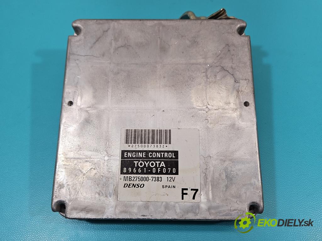 Toyota Corolla Verso II 2004-2009 1.6 vvti 110 HP manual 81 kW 1598 cm3 5- riadiaca jednotka motora 89661-0F070
