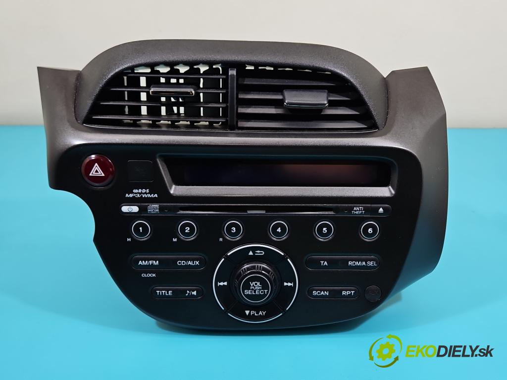 Honda Jazz III 2008-2014 1.3 16V 88 HP automatic 65 kW 1339 cm3 5- Radio originál 39101-TF2-G211-M1