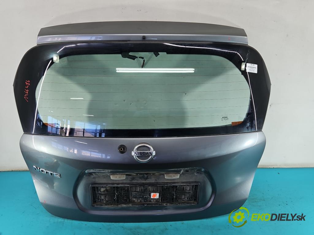 Nissan Note II 2012-2016 1.2 16V 80 HP manual 59 kW 1198 cm3 5- zadna kufor  (Kapota zadná (kufor))