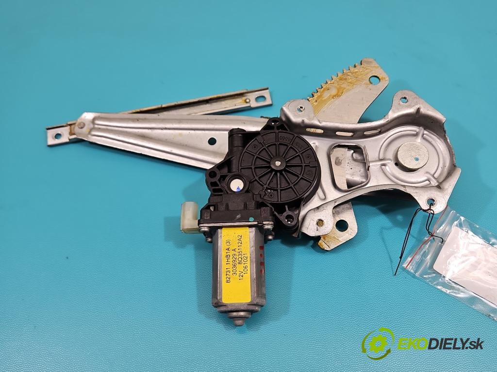 Nissan Note II 2012-2016 1.2 16V 80 hp manual 59 kW 1198 cm3 5- mechanismus stahování zadní pravý 827311HB1A