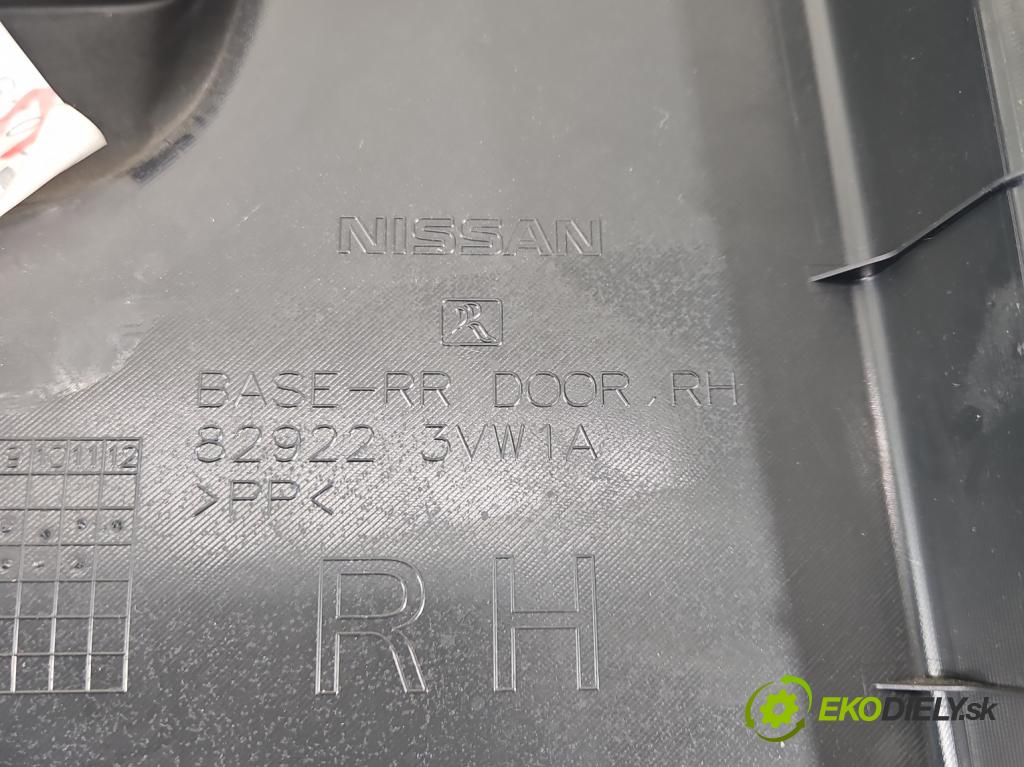 Nissan Note II 2012-2016 1.2 16V 80 hp manual 59 kW 1198 cm3 5- Tapacír: dveře zadní pravé 829223VW1A