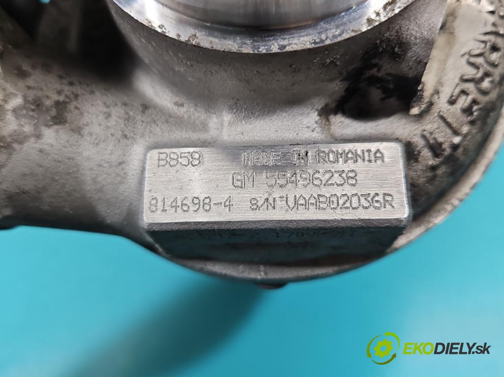 Opel Astra V  2015- 1.6 cdti 110 hp manual 81 kW 1598 cm3 5- Turbodmychadlo 814698-4 (Kompletní turbodmychadlo)
